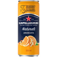 Aranciata SANPELLEGRINO, delikatny gaz, puszka, 0, 33l
