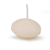 Świeca pływająca pastylka DONAU HOME, 48x28 mm, 12 szt., kremowa