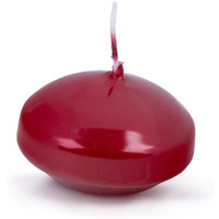 Świeca pływająca pastylka DONAU HOME, lakierowana, 48x28 mm, 12 szt., czerwona