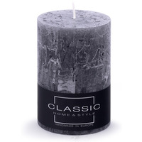 Świeca słupek rustykalna DONAU HOME, 70x100 mm, grafitowa