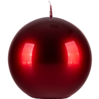 Świeca kula DONAU HOME Aurora, 100x100mm, rubin