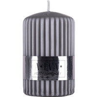�wieca s�upek ryflowana DONAU HOME Alva, 60x90mm, szary