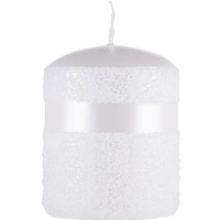 Świeca słupek DONAU HOME Milo, 70x90mm, biały perła