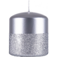 Świeca słupek DONAU HOME Onyx, 80x90mm, srebrny