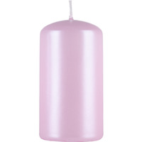 �wieca s�upek DONAU HOME Standard Lakier, 60x115mm, r�owy per�a