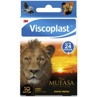 Plastry dziecięce VISCOPLAST-3M, Mufasa Król Lew, 72x25 mm, 10 szt., pudełko