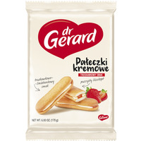Biszkopty DR GERARD Pa�eczki Kremowe, truskawkowo-�mietankowe, 170g