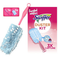 SWIFFER PINK Duster Kit do usuwania kurzu (1 miotełka + 3 wkłady) kurzawka