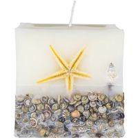 �wieca kwadrat DONAU HOME Brezza, 90x90mm, morska bryza, bia�y