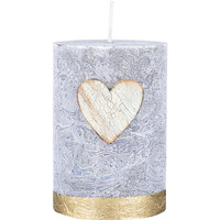 �wieca s�upek DONAU HOME Golden Heart, 70x100mm, grafitowy