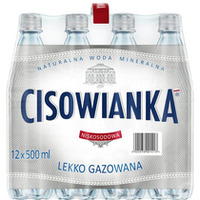Woda CISOWIANKA 0.5l lekko gazowana zgrzewka 12 szt. KAUCJA