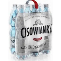 Woda CISOWIANKA 1.5l lekko gazowana zgrzewka 6 szt. KAUCJA