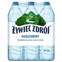Woda �YWIEC ZDR�J 1.5l niegazowana zgrzewka 6 szt. KAUCJA