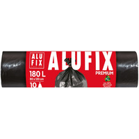Worki na �mieci ALUFIX Profi, LDPE, 180l, 10 szt., czarne