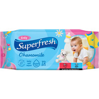 Chusteczki nawilżane dla dzieci SUPERFRESH, 72 szt