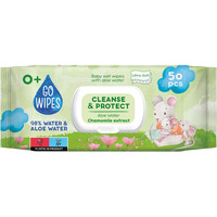 Chusteczki nawilżane dla dzieci GOWIPES, z aloesem i rumiankiem, 50 szt
