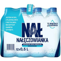 Woda NA��CZOWIANKA niegazowana 0.5L butelka PET zgrzewka 12 szt. KAUCJA