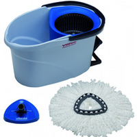 Zestaw VILEDA PROFESSIONAL UltraSpin Mini, wiadro z wyciskarką i podstawą mopa, niebieski