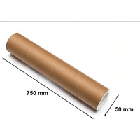 Tuba kartonowa z zatyczkami na B1 50mmx750mm