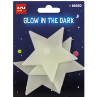 Naklejki �wiec�ce w ciemno�ci APLI, gwiazdy, 3 szt