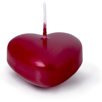 �wieca p�ywaj�ca serce DONAU HOME, lakierowana, 12 szt., czerwona