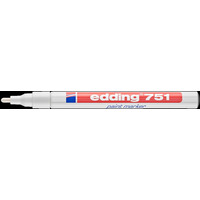 Marker lakierowy 1-2mm 751 biały EDDING końcowka okrągła