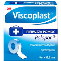 Przylepiec VISCOPLAST Polopor, 5mx12, 5mm, rolka, 1szt