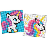 Diamentowa mozaika na naklejce IDEYKA, 9x9 cm, kids, jednoro�ec, 2 szt