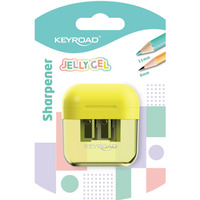 Temper�wka plastikowa KEYROAD Jelly Gel, podw�jna, blister, transparentna