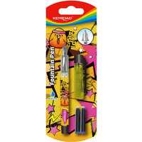 Pi�ro wieczne KEYROAD, 2 naboje, blister, mix kolor�w