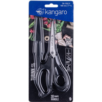 No�yczki biurowe KANGARO, 18, 5 cm, z os�on�, dla prawor�cznych, blister, mix kolor�w