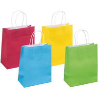 Torebka na prezenty DONAU HOME, papierowa, 18x23x10cm, ca�oroczna, jednolita, mix kolor�w