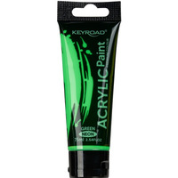 Farba akrylowa KEYROAD, neonowa, 75ml, tubka, zielona