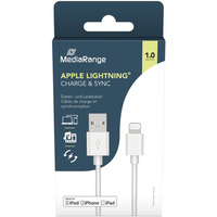 Kabel MEDIARANGE Apple Lightning, USB 2.0, 1, 0m, bia�y