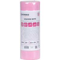 �cierka DONAU HOME, z wiskoz� 70%, rolka, max, 23x39cm, 25 listk�w, r�owa