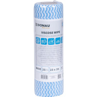 �cierka DONAU HOME, z wiskoz� 70%, rolka, fala, 23x39cm, 25 listk�w, niebieska