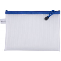 Torebka DONAU Zipper Bag, A5, 243x180 mm, EVA, z suwakiem, niebieska