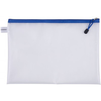 Torebka DONAU Zipper Bag, A4, 343x246 mm, EVA, z suwakiem, niebieska
