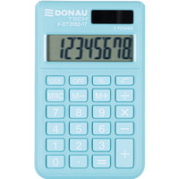 Kalkulator kieszonkowy DONAU TECH, 8-cyfr. wy�wietlacz, wym. 97x60x10 mm, jasnoniebieski