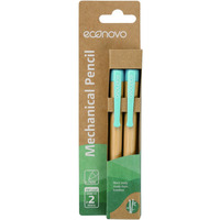 O��wek automatyczny ECONOVO, obudowa 100% z biodegradowalnego bambusa, 0, 7mm, 2 szt., naturalny