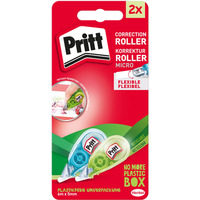 Korektor w ta�mie PRITT, micro roller, 5mm x 6m, 2 szt., blister, mix kolor�w