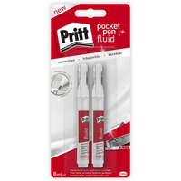 Korektor w p�ynie PRITT, w d�ugopisie, 2 x 8ml, blister
