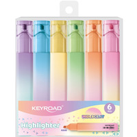 Zakre�lacz KEYROAD, opalizuj�ca obudowa, 4mm, 6 szt., zawieszka, mix kolor�w