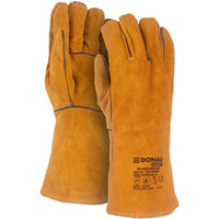 R�kawice spawalnicze DONAU SAFETY DS-KEV WELMIG, kevlar, sk�ra bydl�ca, rozm. 10/XL, z�ote