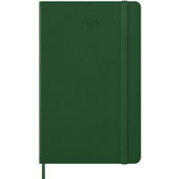 Kalendarz dzienny MOLESKINE 2026, 12M, L, twarda oprawa, 13x21cm, myrtle green