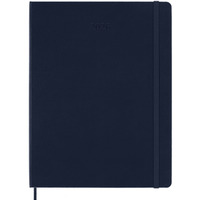 Kalendarz tygodniowy MOLESKINE 2026, 12M, XL, twarda oprawa, 19x25cm, sapphire blue