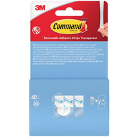 Paski samoprzylepne COMMAND? (17020), wymienne, mini, 40 szt., transparentne