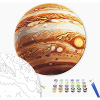 Malowanie po numerach BRUSHME, okr�g�y, �r. 40 cm, Jowisz, 1 szt