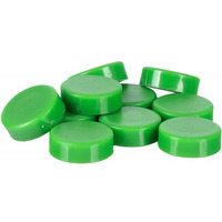 Magnesy do tablic Q-CONNECT, okr�g�e, 20mm, 10szt, zielone