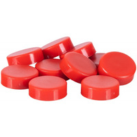 Magnesy do tablic Q-CONNECT, okr�g�e, 20mm, 10szt, czerwone